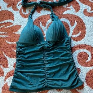 ATHLETA M AQUALUXE Green HALTER TANKINI
